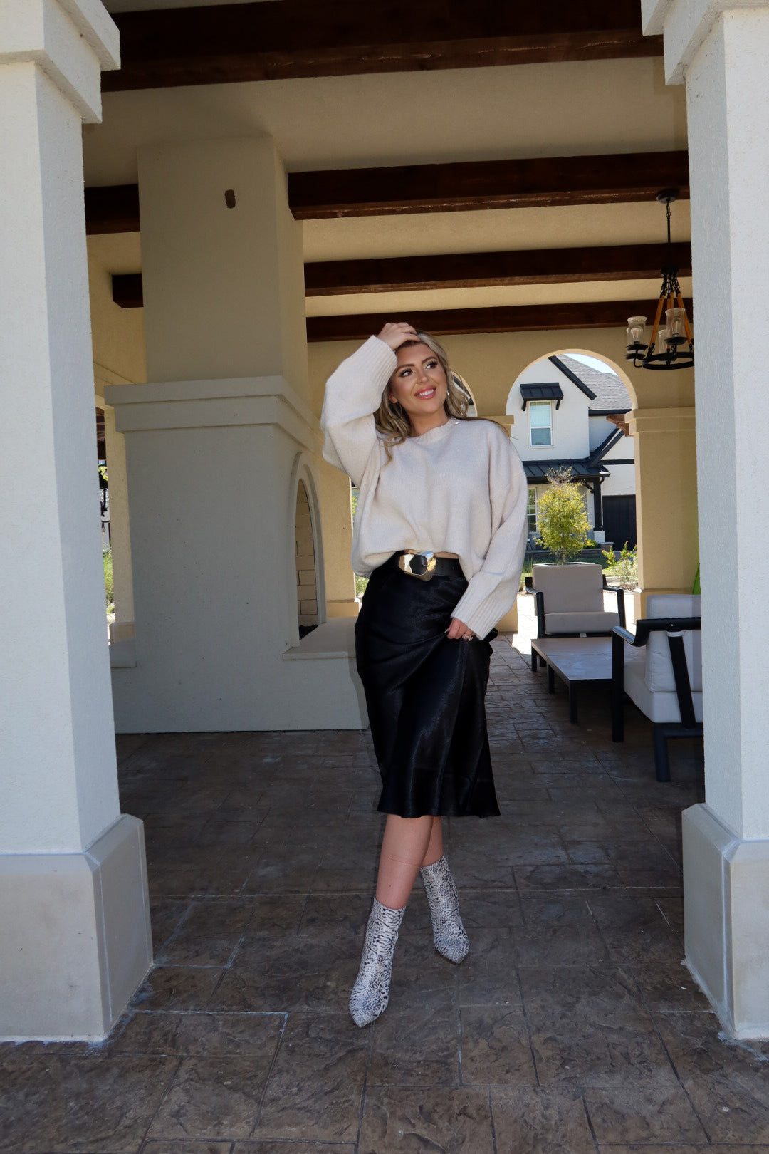 Black Midi Skirt | Faye Collective