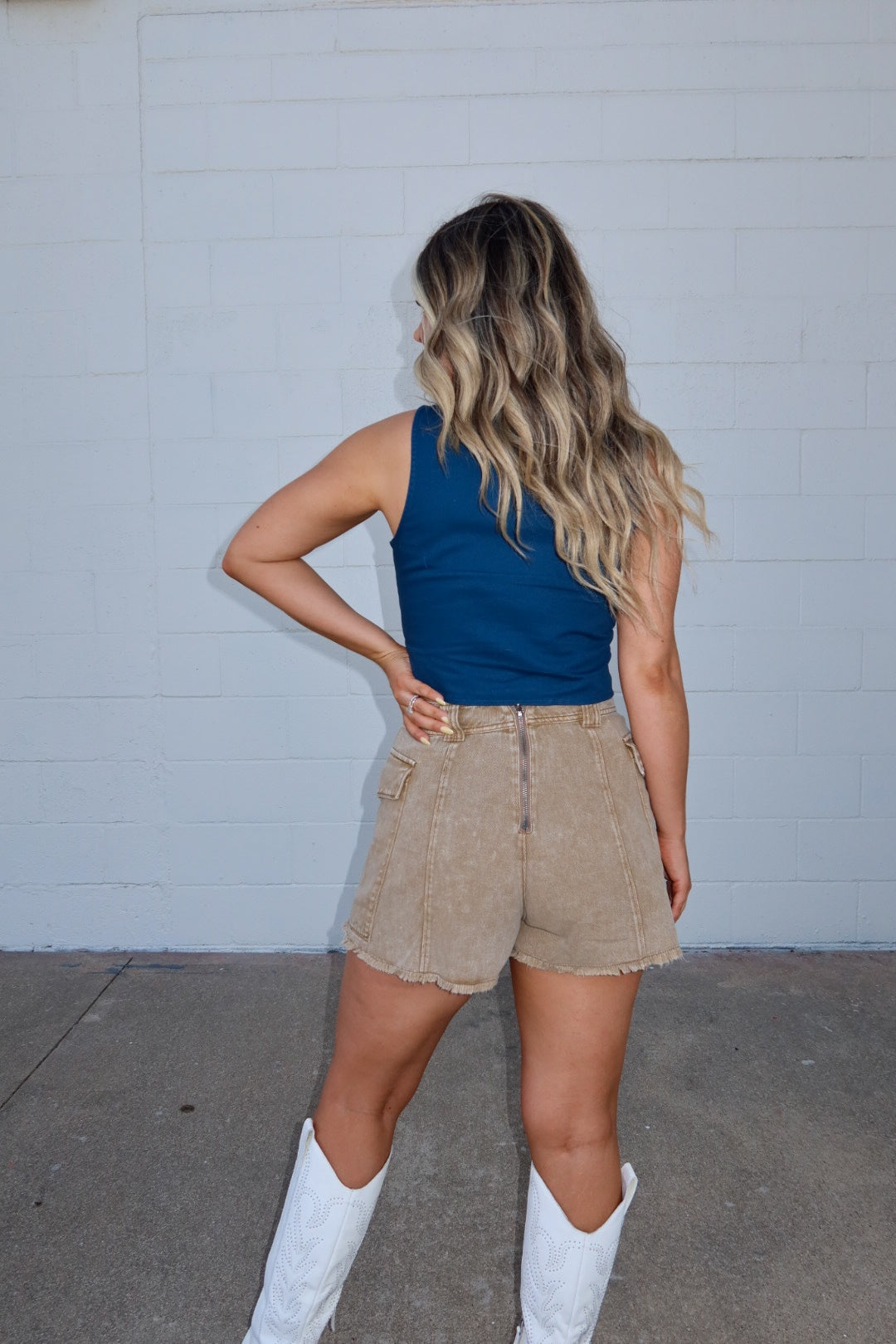 Cinnamon Cargo Skort