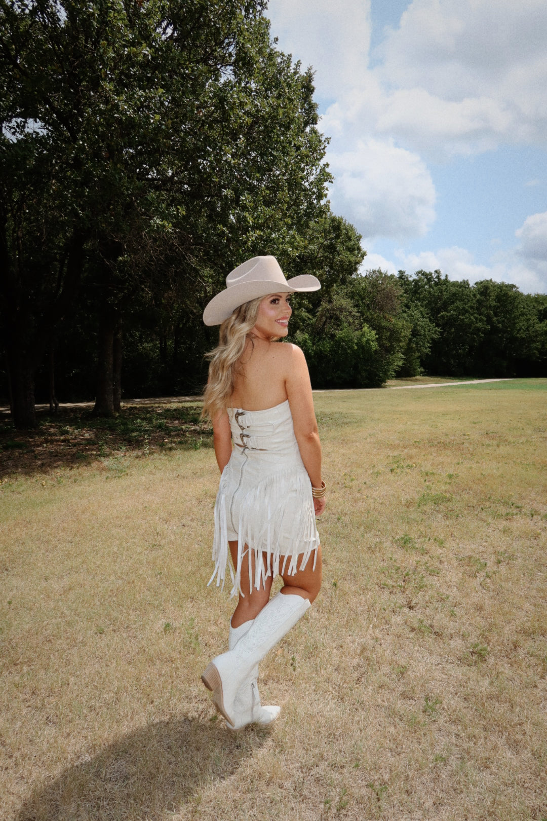 Cutie Cowgirl Fringe Mini Dress