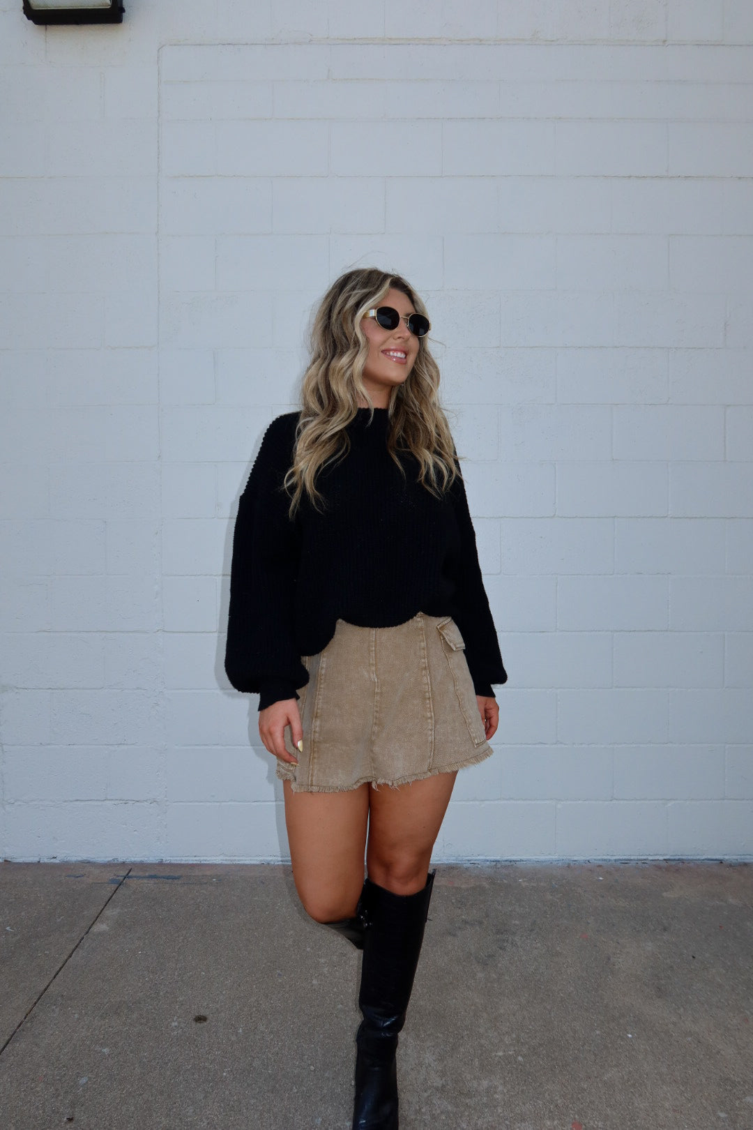 Cinnamon Cargo Skort