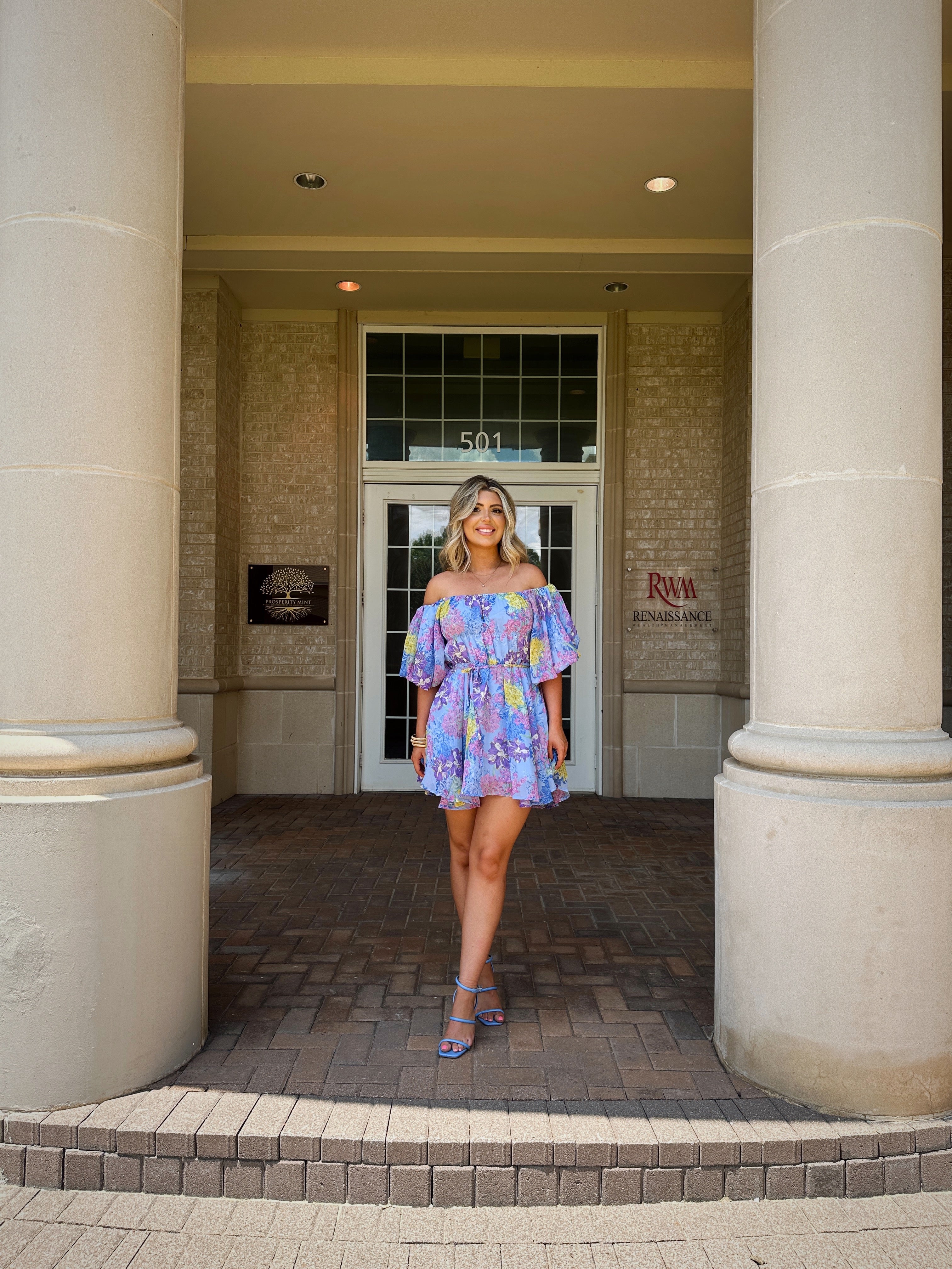 Love and Flare Bubble Sleeve Dress