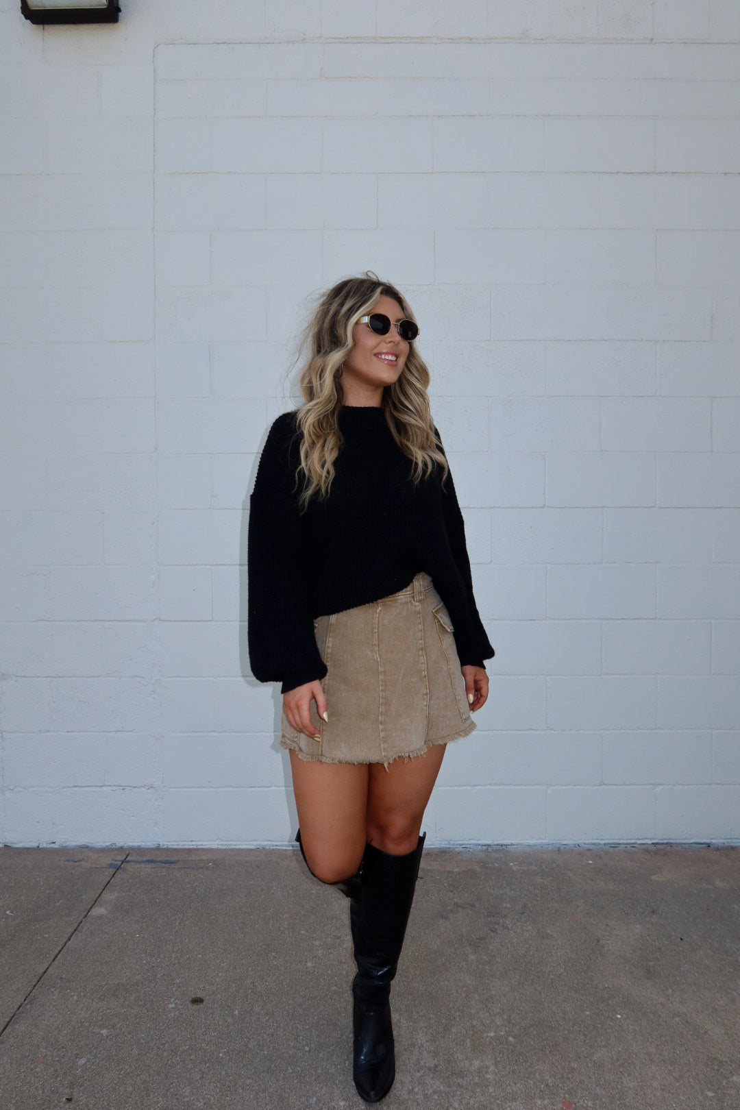 Cinnamon Cargo Skort