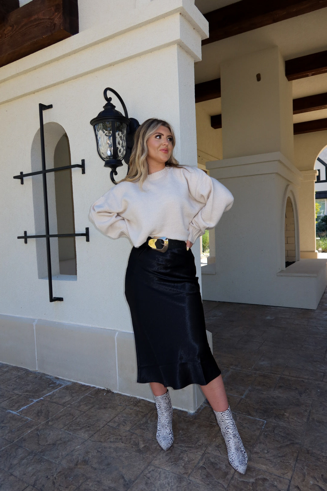 Black Midi Skirt