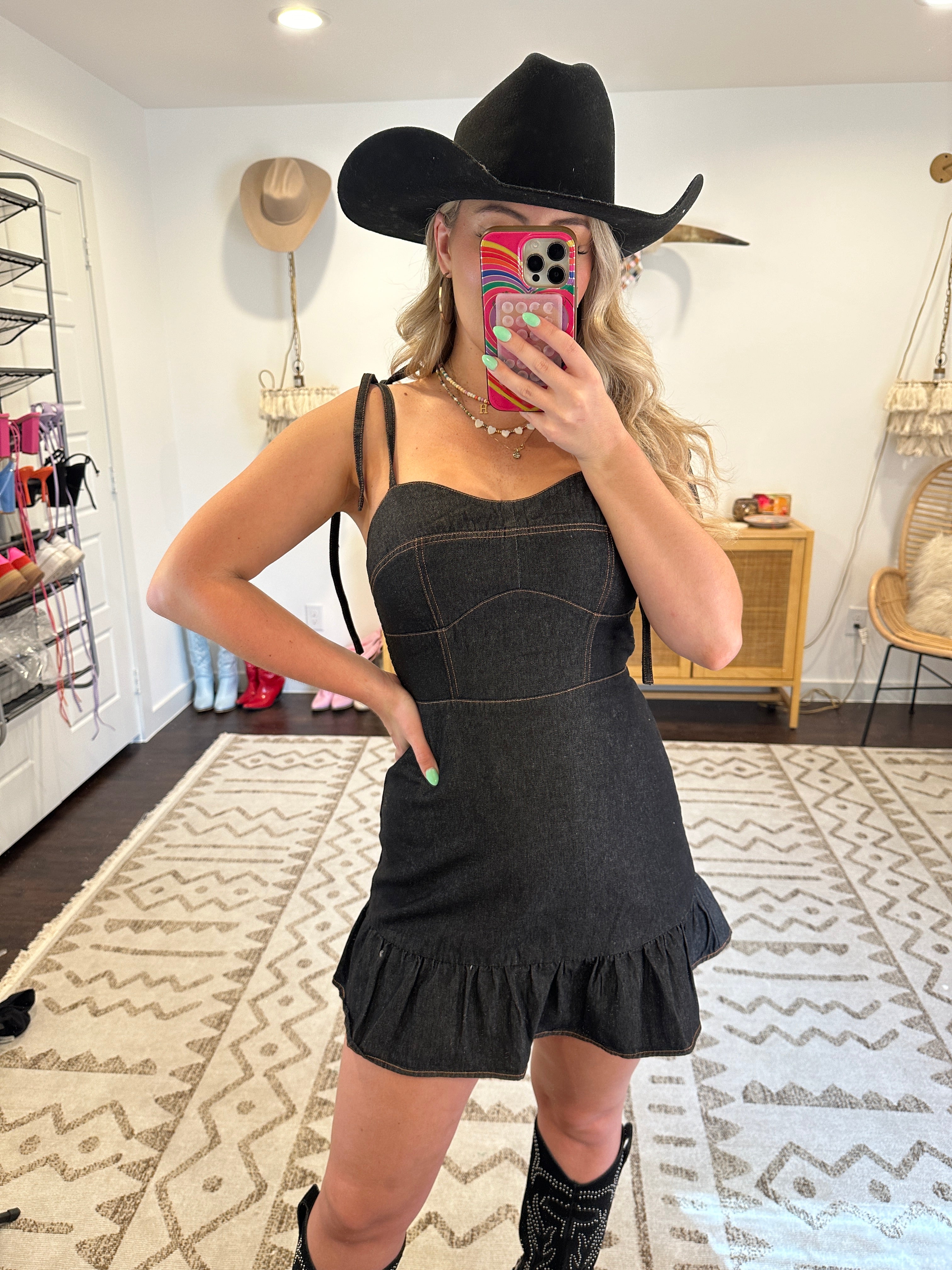 Darling Denim Mini Dress | Faye Collective Darling Denim Mini Dress | Faye Collective