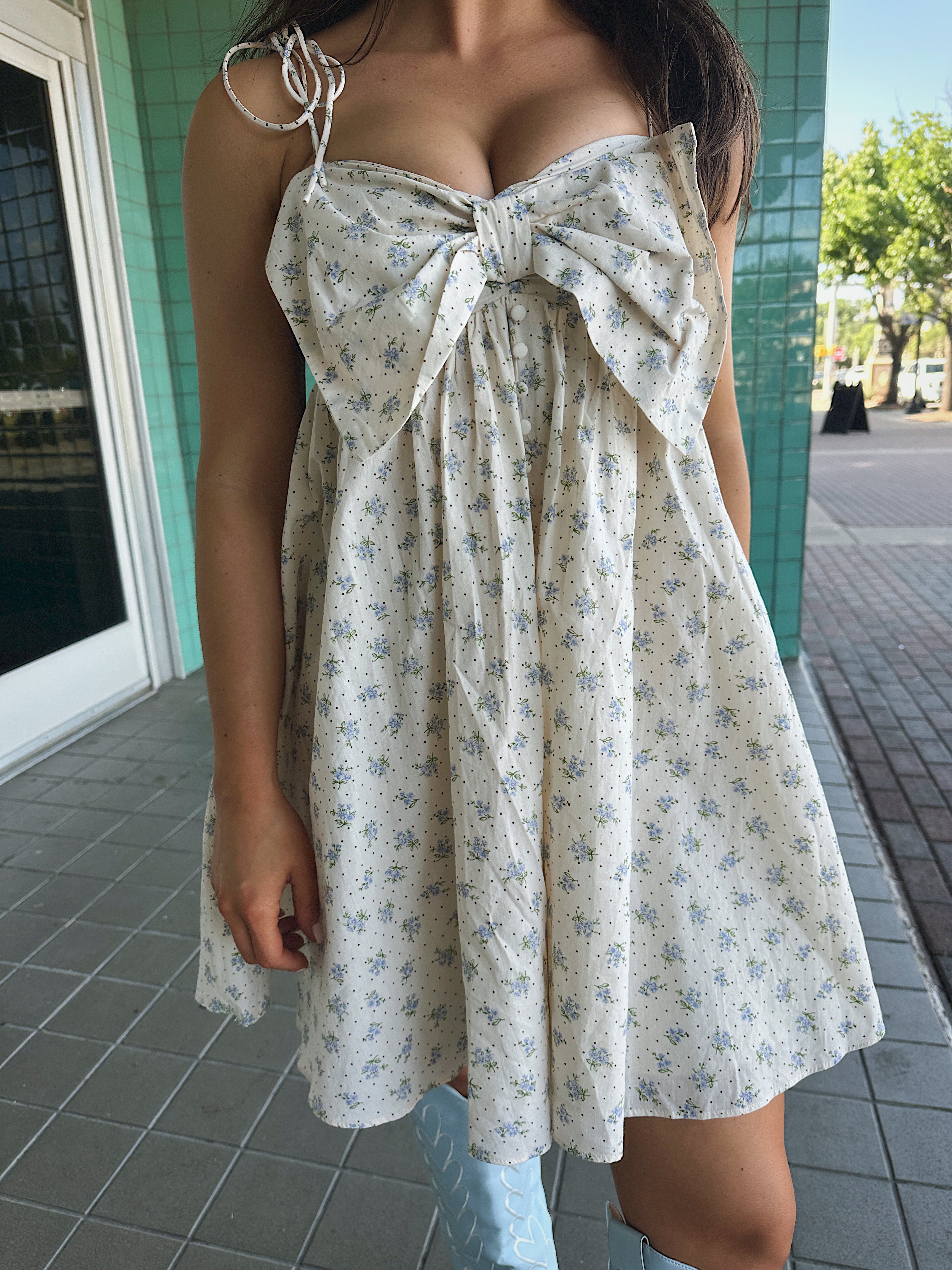 Bow Baby Doll Dress