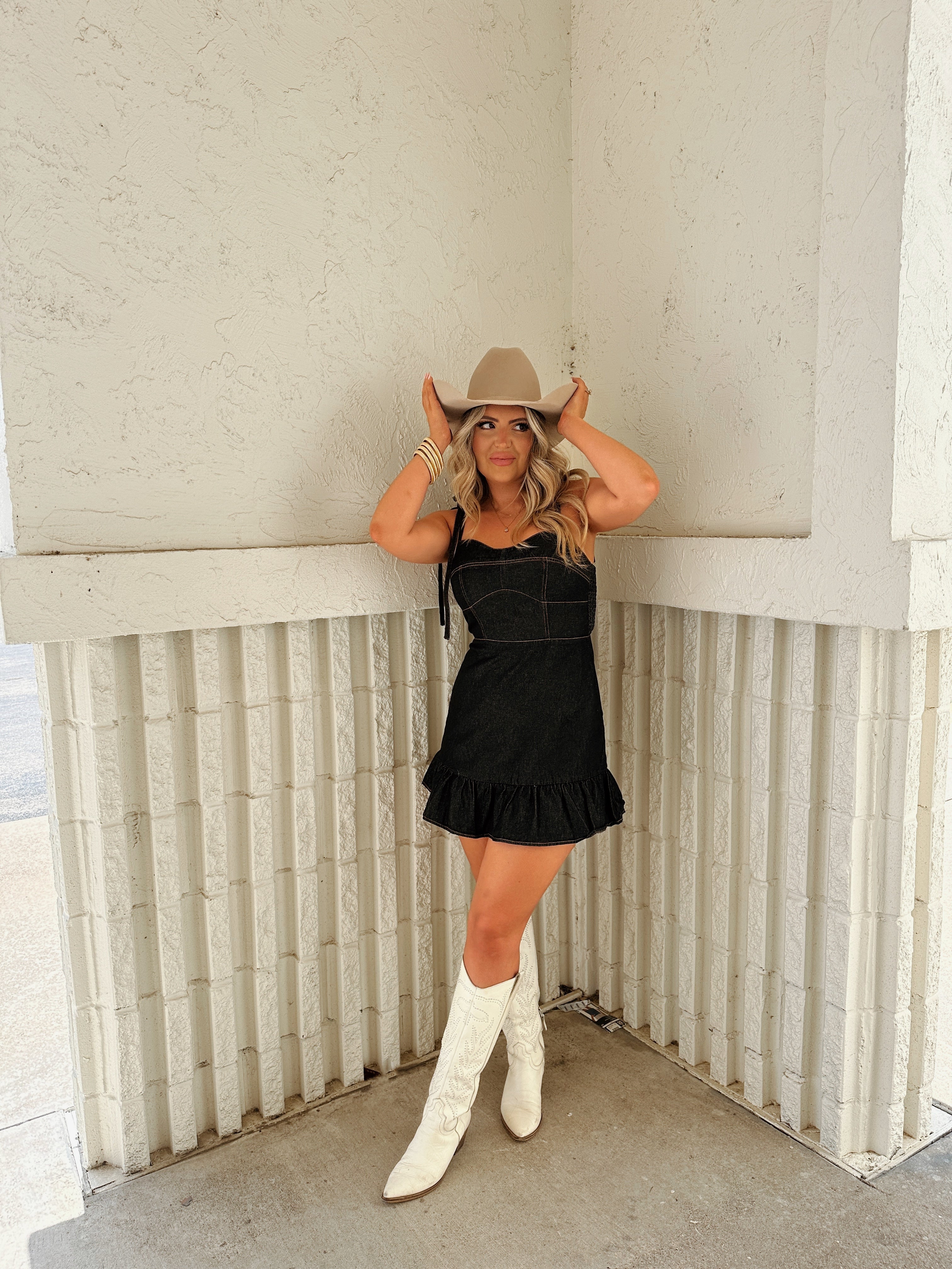 Darling Denim Mini Dress | Faye Collective Darling Denim Mini Dress | Faye Collective